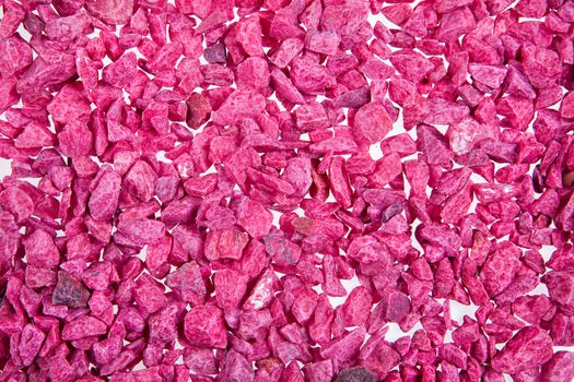 Little coloured stones on isolated background