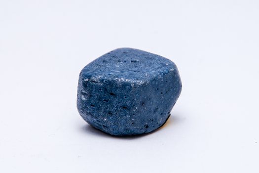 Blue sponge coral stone gem amazing texture different blue tones