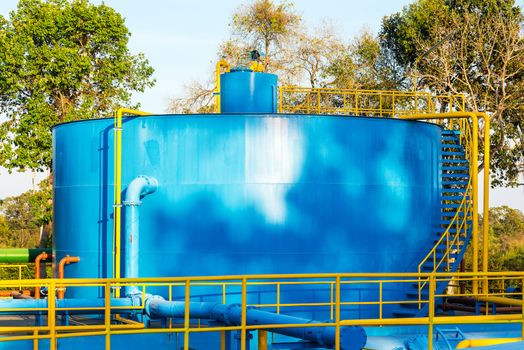 Water treatment plants of the Waterworks in Thailand.