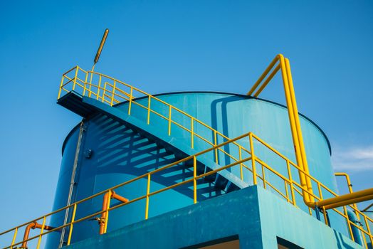 Water treatment plants of the Waterworks in Thailand.