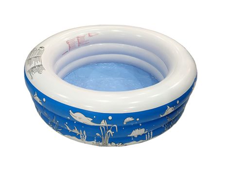 Inflatable Pool on white background.