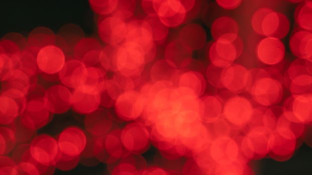 Abstract  red color  with bokeh defocused lights background