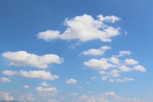 image of cloud in blue sky.