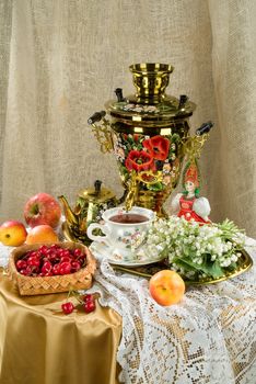 Still life in Russian national style