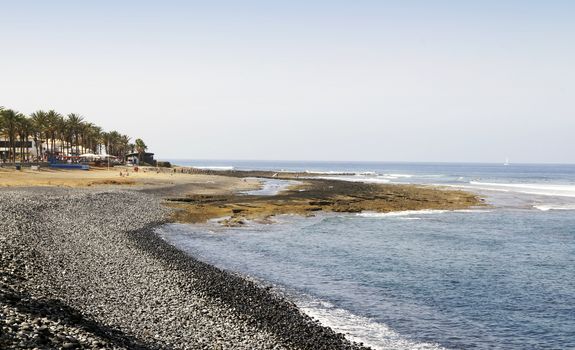 Shore near Playa de las Americas in Tenerife, Canary Islands, Spain