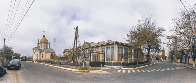 Odessa, Ukraine - 11.05.2018. A small Orthodox church in the resort village Zatoka near Odessa, Ukraine