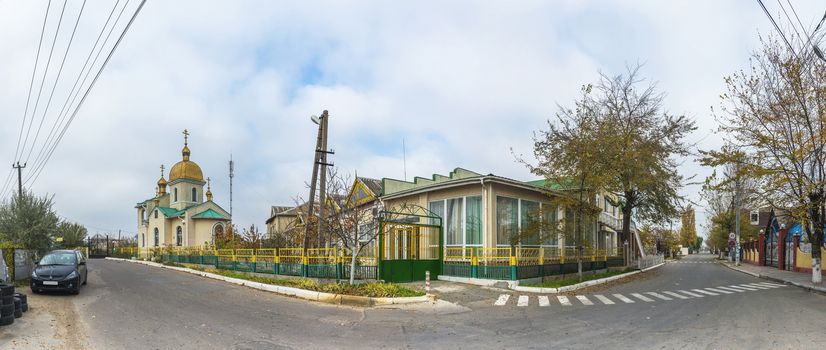 Odessa, Ukraine - 11.05.2018. A small Orthodox church in the resort village Zatoka near Odessa, Ukraine