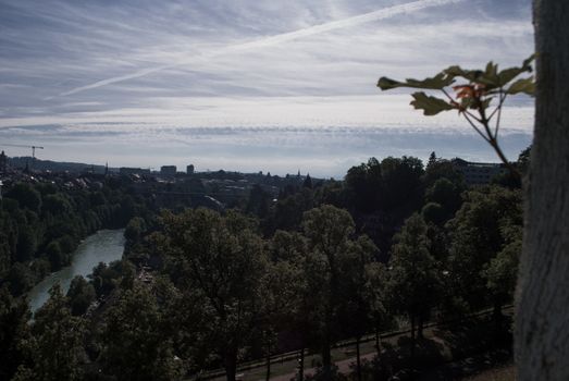 The beautiful cityscape over the capital Bern