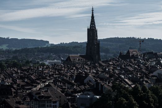 The beautiful cityscape over the capital Bern