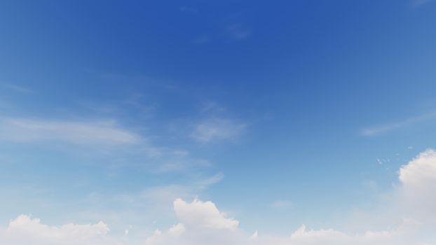 Cloudy blue sky abstract background, blue sky background with tiny clouds, 3d rendering

