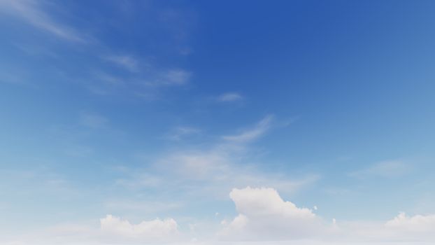 Cloudy blue sky abstract background, blue sky background with tiny clouds, 3d rendering

