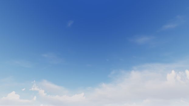 Cloudy blue sky abstract background, blue sky background with tiny clouds, 3d rendering


