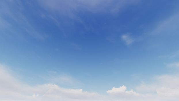 Cloudy blue sky abstract background, blue sky background with tiny clouds, 3d rendering

