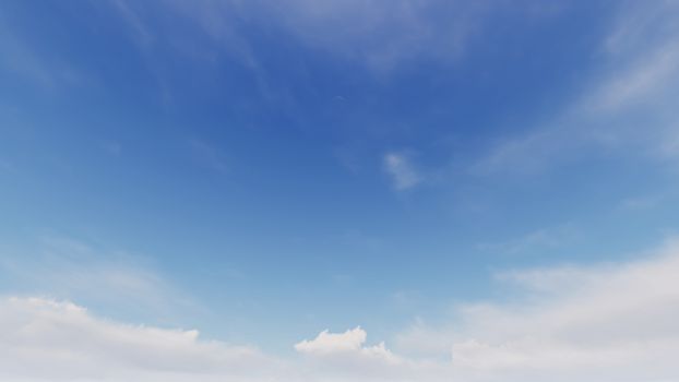 Cloudy blue sky abstract background, blue sky background with tiny clouds, 3d rendering

