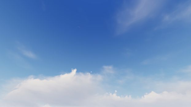 Cloudy blue sky abstract background, blue sky background with tiny clouds, 3d rendering

