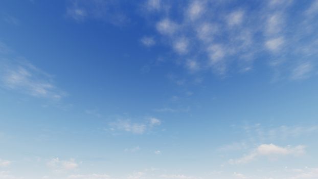Cloudy blue sky abstract background, blue sky background with tiny clouds, 3d rendering

