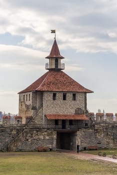 Old historic Fortress on the banks of the Dniester River, Bender city, Transnistria, Moldova