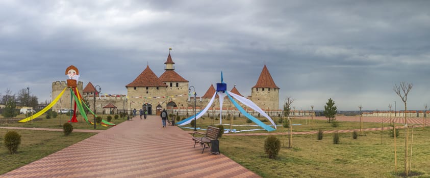 Old historic Fortress on the banks of the Dniester River, Bender city, Transnistria, Moldova