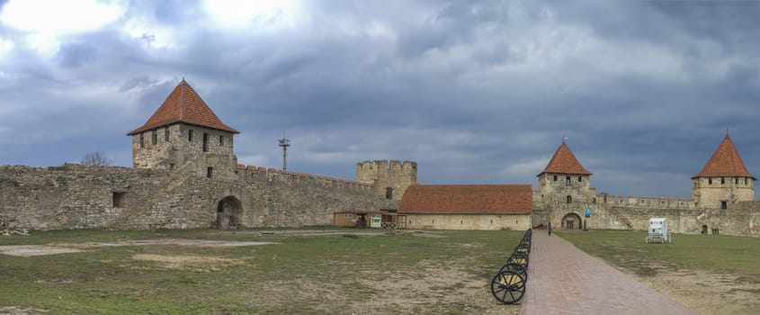 Old historic Fortress on the banks of the Dniester River, Bender city, Transnistria, Moldova