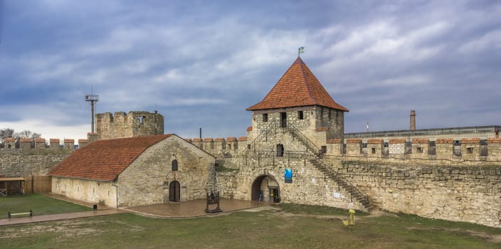 Old historic Fortress on the banks of the Dniester River, Bender city, Transnistria, Moldova