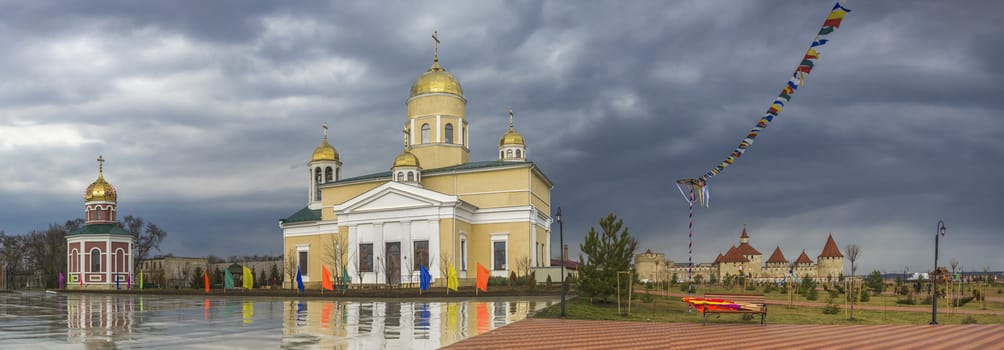 Orthodox Church of St. Alexander Nevsky in The Fortress Of Bender, Transnistria, Moldova. The Church is located on the territory of the historical architectural complex of the ancient Ottoman Citadel.