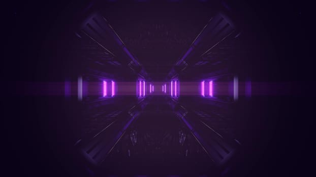 dark space scifi tunnel background with abstract texture background 3d illustration, futuristic dark high contrast science-fiction wallpaper 3d render 3d rendering