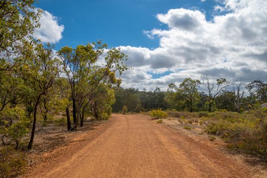 Avon Valley National Park former railway track now hiking path close to Perth West Australia