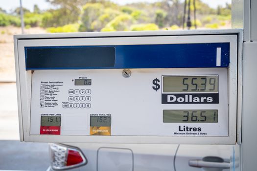 Modern gasoline station in Perth, Western Australia
