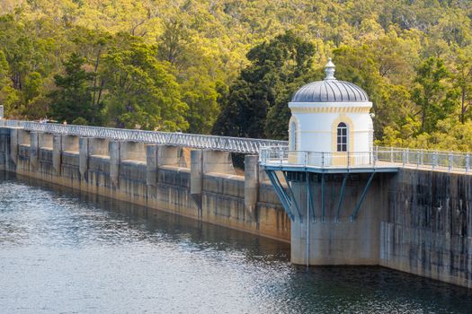 Mundaring Weir drinking water reservoir of Perth in western Australia