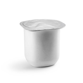 Plastic Cup on white background. Clean for your design