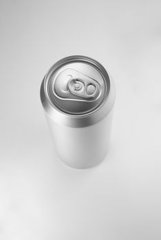 Aluminum can on white background. Clean for your design