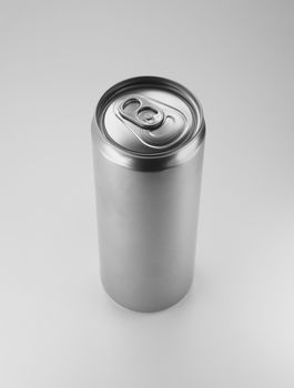 Aluminum can on white background. Clean for your design