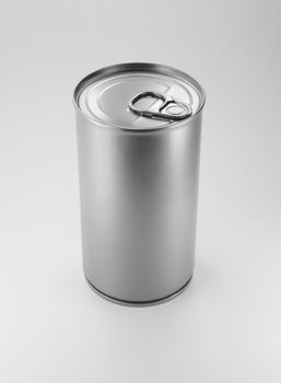 Aluminum can on white background. Clean for your design