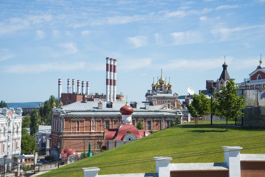 The Iversky monastery in Samara, Russia. On a Sunny summer day. 17 June 2018