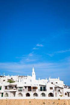 Binibequer Vell (Binibequer village) in Menorca, Spain. Amazing travel destination for prestige tourism.