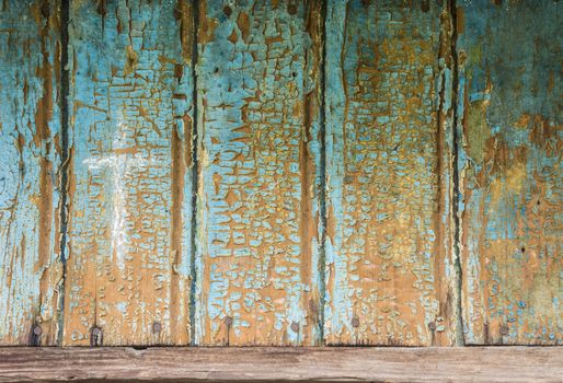 old, grunge wood panels used as background