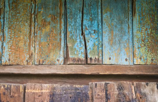 old, grunge wood panels used as background