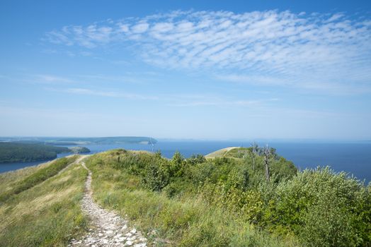 Molodetskiy Kurgan. Attraction of the Samara region. On a Sunny summer day