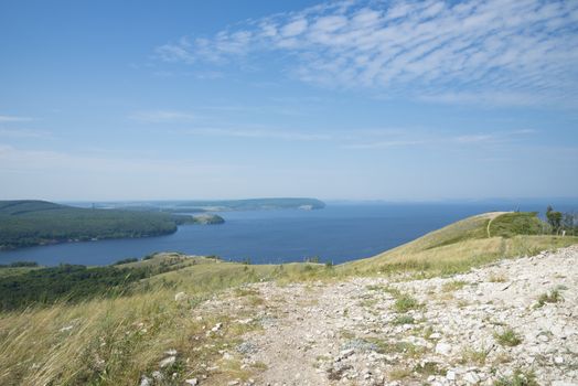 Molodetskiy Kurgan. Attraction of the Samara region. On a Sunny summer day