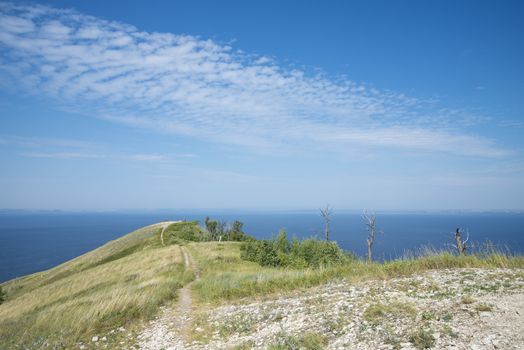 Molodetskiy Kurgan. Attraction of the Samara region. On a Sunny summer day