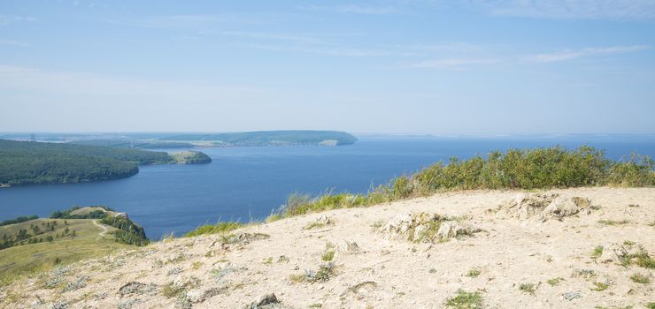 Molodetskiy Kurgan. Attraction of the Samara region. On a Sunny summer day