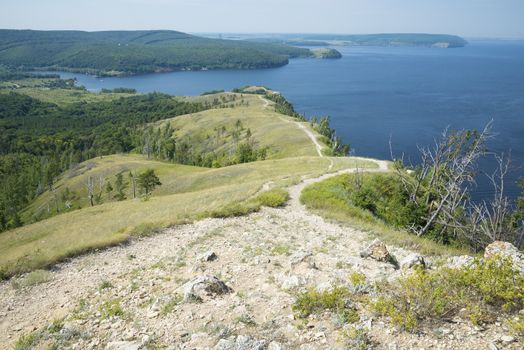 Molodetskiy Kurgan. Attraction of the Samara region. On a Sunny summer day