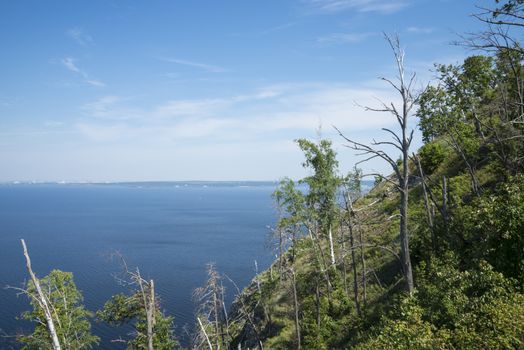 Molodetskiy Kurgan. Attraction of the Samara region. On a Sunny summer day