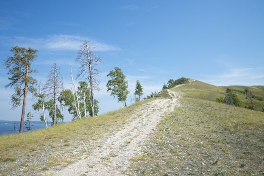 Molodetskiy Kurgan. Attraction of the Samara region. On a Sunny summer day