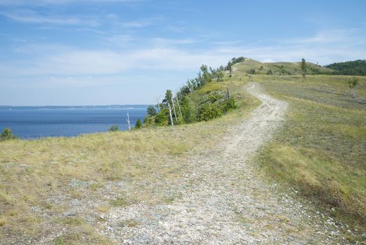 Molodetskiy Kurgan. Attraction of the Samara region. On a Sunny summer day