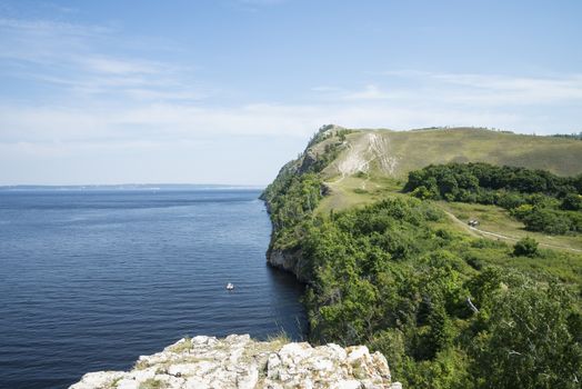 Molodetskiy Kurgan. Attraction of the Samara region. On a Sunny summer day