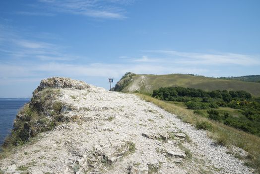 Molodetskiy Kurgan. Attraction of the Samara region. On a Sunny summer day