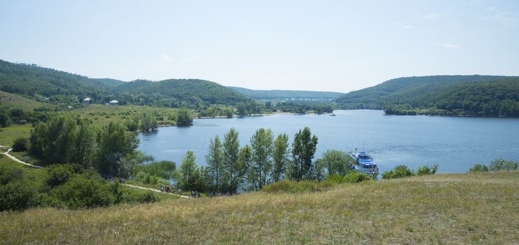 Molodetskiy Kurgan. Attraction of the Samara region. On a Sunny summer day