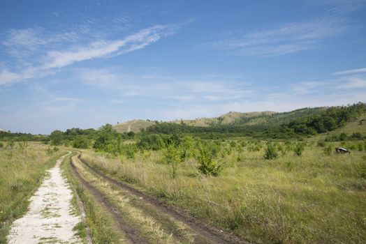 Molodetskiy Kurgan. Attraction of the Samara region. On a Sunny summer day