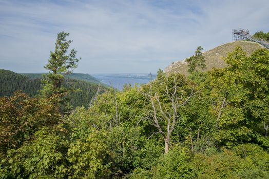 Strelnaya Mountain. Attraction of the Samara region. On a Sunny summer day